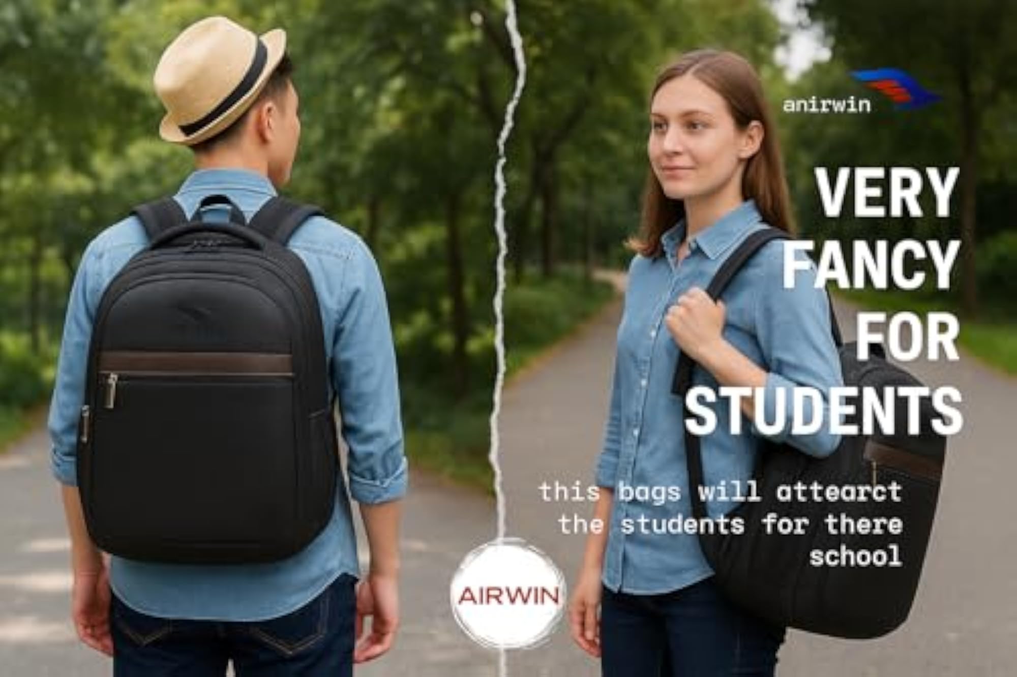 Premium 18-Inch School Backpack for Boys & Girls, Stylish
