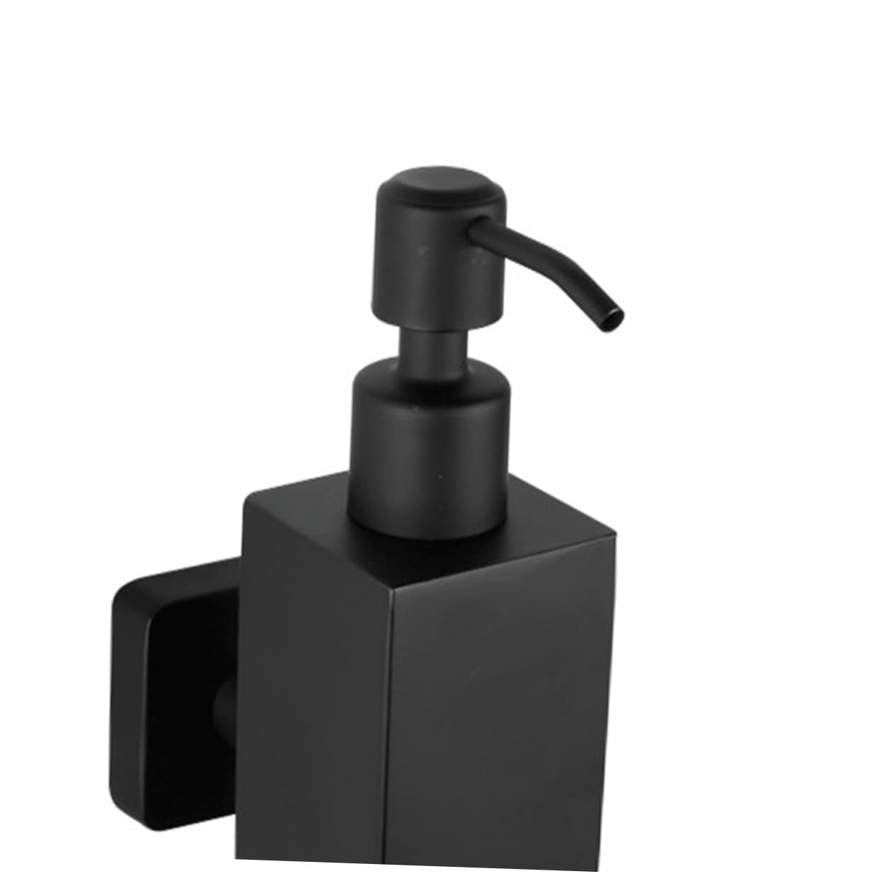 Yardenfun Dispensador de Jabón Líquido de Acero Inoxidable de Pared Forma Cuadrada Bomba Manual para Baño Cocina y Hotel Resistente y Fácil de Rellenar