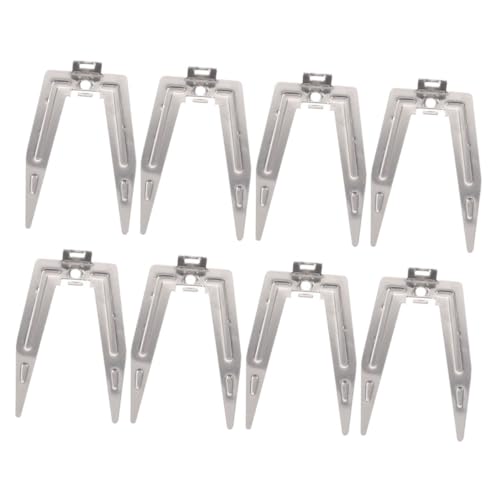 FUNOMOCYA 8 Pack Stainless Steel Rotating Chicken Grilling Forks Oven Air Fryer Cooking Tools Heat Resistant Easy to Assemble Wash for Roasting Chicken Turkey