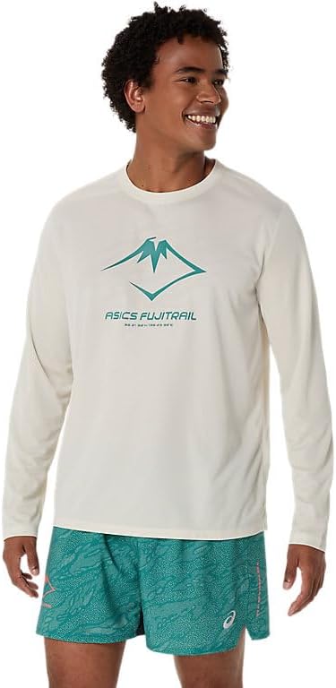 ASICS Men's Fujitrail Logo Long Sleeve TOP Running Apparel