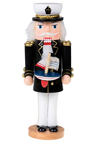 Clever Creations Sailor 10 Inch Traditional Wooden Nutcracker, Festive Christmas Décor for Shelves and Tables