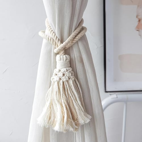 Correa de cortina ELGADO de algodón para salones de estilo nórdico y boho 3
