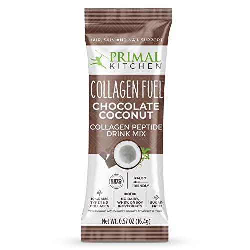 Primal Kitchen Collagen Peptides Packets, Chocolate Coconut, Single Serve Collagen, 20 Packs