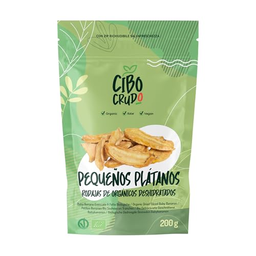 Chips de Plátano Deshidratado - 200g. Banana Chips Secados al Sol. Plátanos Orgánicos Ricos en Potasio. Para ser Consumido Como Snack.