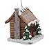 Battery-Operated Log Cabin LED Lighted Ornament
