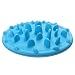 Titan Forest Adventure Design Dog Bowl Anti-chocking & Slow Food Dog Bowl - Silicone Pizza Design & Interesting Training Feeder - The Weight-loss Pet Bowl, Non-slip Base, Blue