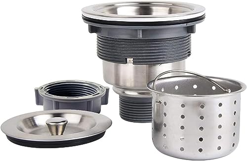 Colador para desagüe de fregadero de acero inoxidable 3-1/2 pulgadas