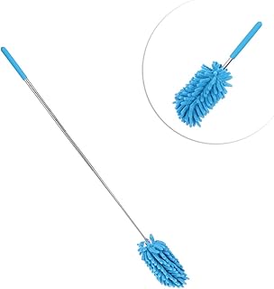 HANABASS Washable Home Window Fan Car Tool Hand with Fans Office Small Dusting Grip Shutters for Brush Cleaning Handle Duster Head Chenille Blinds Extendable Telescopic Mini Computer
