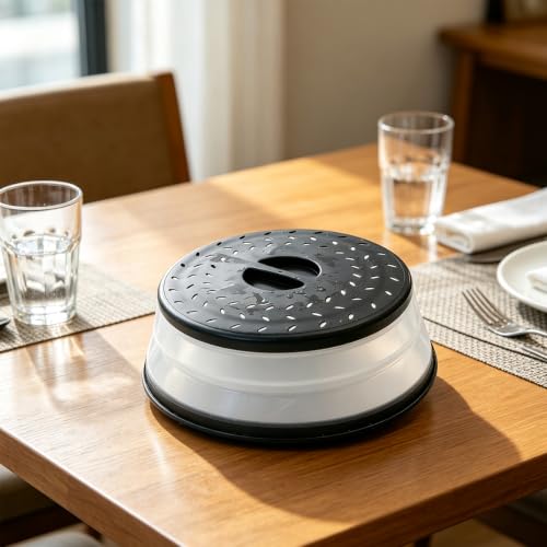 Image of Collapsible Microwave Splatter Cover(white, 10.5IN)
