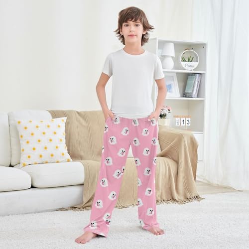 Boys' Pants Cartoon Ghost Long Bottoms Jogger Pants Elastic Waist Trousers with Pockets S-XL3