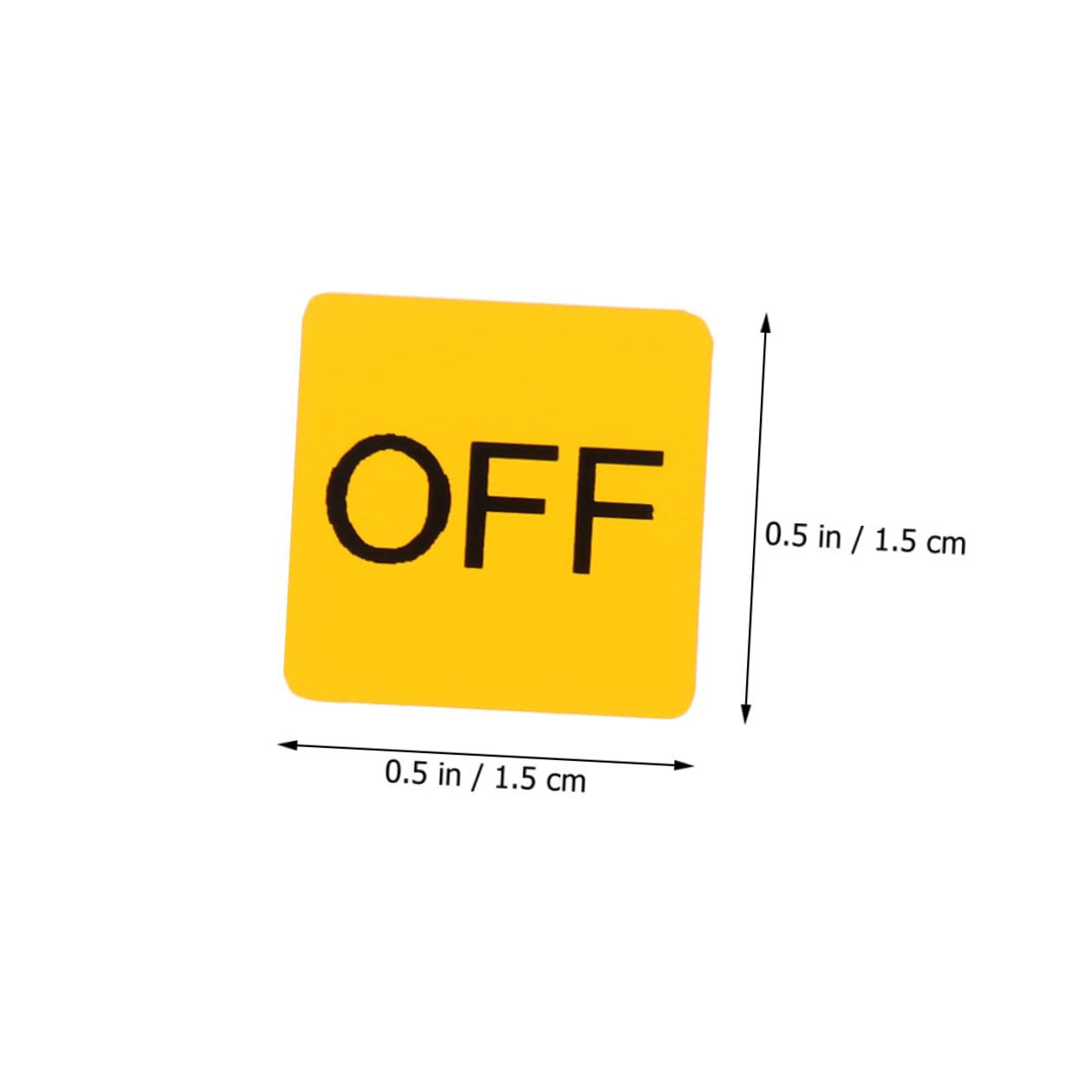 FUNOMOCYA 12Sheets Caution Device Stickers Off Stickers for Easy Identification for Switches Nurseries and Playrooms