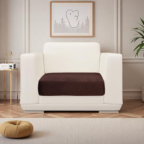 UWWGKK Stretch Couch Cover for Sectional Sofa - Multiple Patterns & Colors,Sofa Cover Design for L-Shaped Couches,Coffee Ymg Small Single Seat(1 Pcs) — view 4