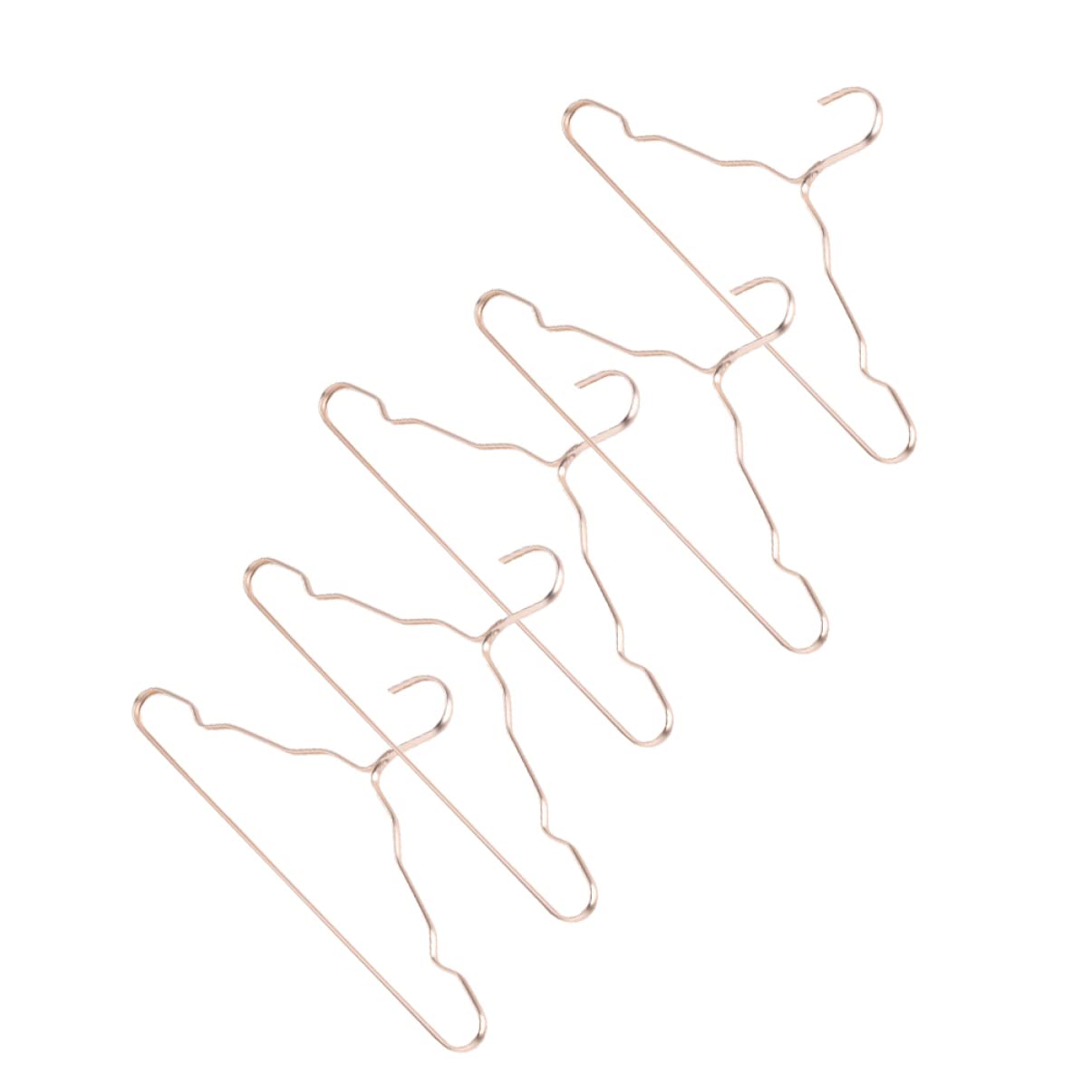 KOMBIUDA 5pcs Adults' Hangers Shirt Hangers Clothes Hanging Clips Clothes Hanging Racks Non-Trace Hangers Suit Hangers Coat Hangers Home Hangers Fashion Hangers Wardrobe Hangers Golden