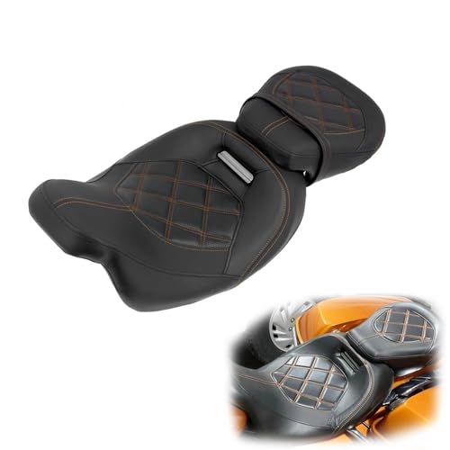 Asiento de moto tipo sillín contra la fatiga en Harley Road Glide