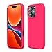 kwmobile Handyhülle für iPhone 16 Pro Hülle, für iPhone 16 Pro Case - Hülle Silikon - kabelloses Laden - Neon Pink