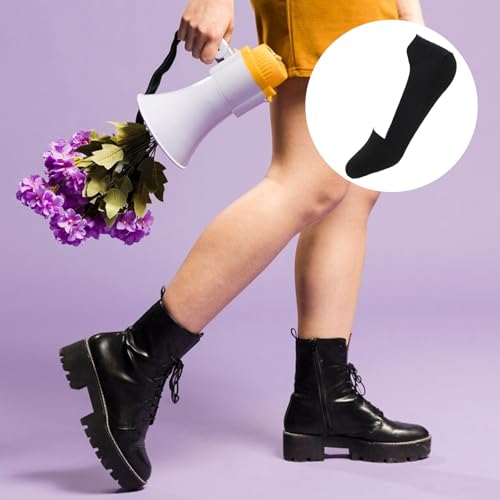 Image of Molain Thin No Show Socks Women 5-12, 6 Pairs Low Cut Liner Non Slip Socks for Women Footies Invisible Socks(Skin Color, Black)