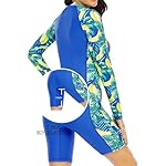 Halcurt Women's Boyleg One Piece Rash Guard with Built in Bra Zip Front UPF50+ Long Sleeve Full Body Surfing Swimsuit - Image 5