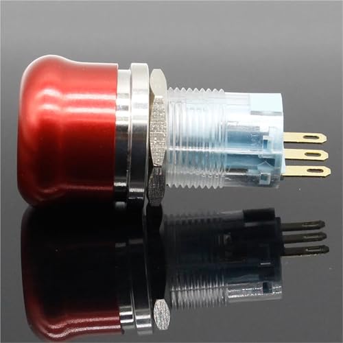 Bouton-poussoir d'arrêt d'urgence 16mm pour sécuriser machine industrielle