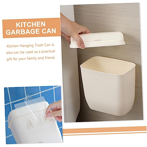Caneca de basura rectangular para colgar en pared miniatura 5