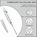 Sandfren Car Precision Oiler, Aluminum Precision Vehicle Oiling Pin Point Applicator with Pocket Clip & Cover, Portable Auto Lubricating Machine Oil Pen, Universal for SUV RV Truck