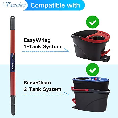 Vacushop Mop Accessories Replacement For O-Ceda Spin Mop Handle X1 Handle X1 Base X1 2-Tank Base #TOP1
