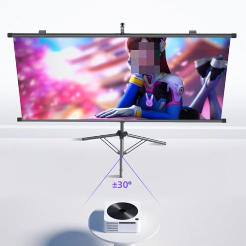 Pantalla de proyección retráctil con soporte 72" 16:9 miniatura 6