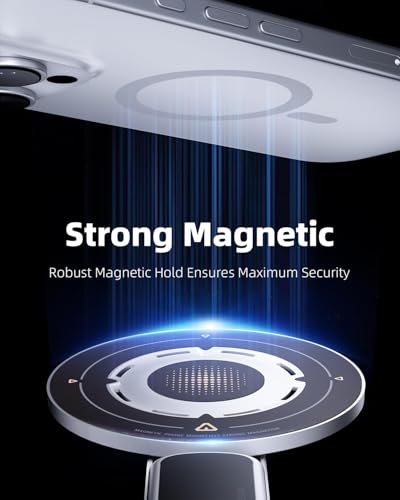 Image of Zitel for MagSafe Double-Sided Magnetic 360 Rotatable Phone Grip Finger Ring Holder Stand Compatible with iPhone 17 16 15 14 13 12 Pro Max, Samsung, Pixel 10 & Android Smartphones