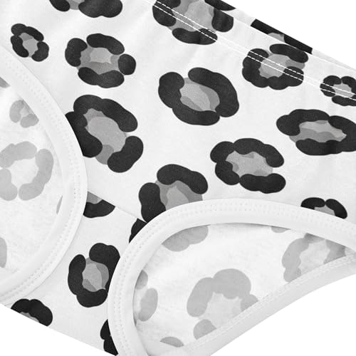 Fancy Toddlers Underwear Floral 2t Cotton Girl Panties Cute Black Grey Leopard Spots White Briefs Underpants4