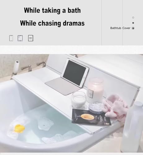 Tabla de baño ajustable y relajante para un spa en casa con bandeja de bañera 3