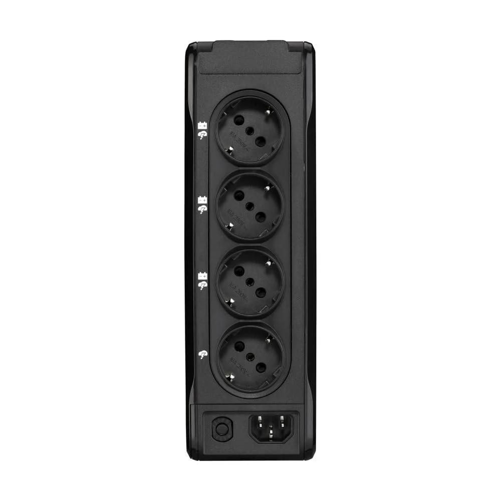 Eaton 3P Ellipse – SAI Off‑Line 550 VA / 330 W – 3P550D – 3 Tomas Schuko (batería+protección) + 1 Solo protección – Negro (B0F4C4PFV9)