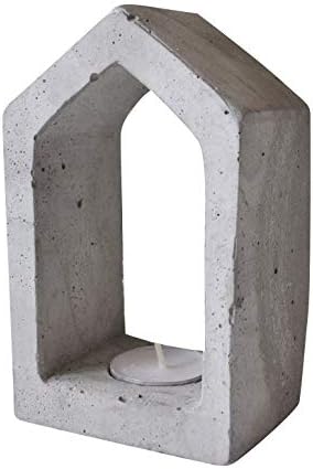Concrete Minimalist House Tealight Candle Holder