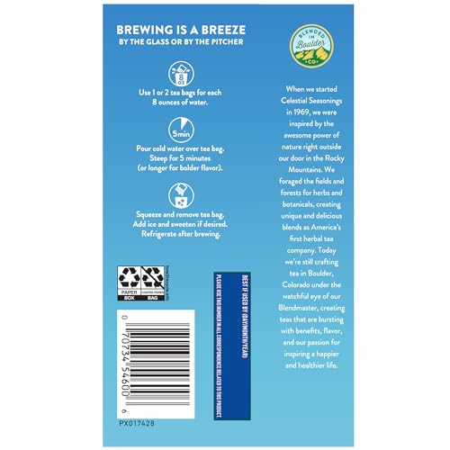 Image of Celestial Seasonings Cold Brew Citrus Sunrise Iced Tea 18 tea bags