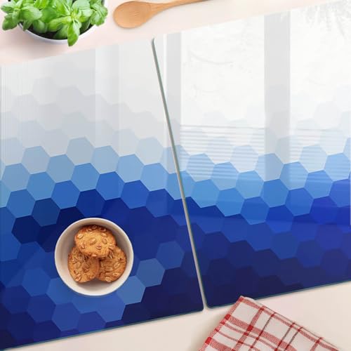 Planche à découper en verre de sécurité au style géométrique - 5