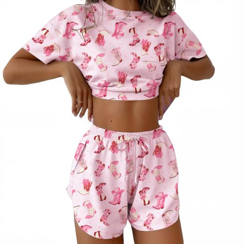 Image of Ekouaer Womens Pajama Sets Sexy Lounge Sets Side Split Short Pj Sets Cute Pjs 2 Piece Comfy Sleepwear Loungewear