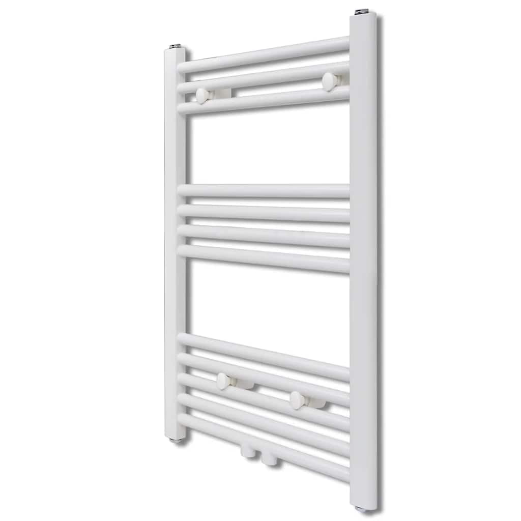 vidaXL Bathroom Central Heating Towel Rail Radiator Straight 500 x 764 mm