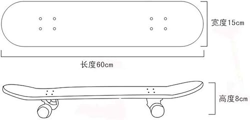 Miniatura 3 de WSJYP Patineta para niños, patineta de doble patada de 24 pulgadas, para principiantes con cubierta de arce, para niños y niñas, múltiples diseños, 3