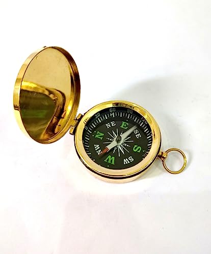 Brújula de trabajo personalizada de latón portátil miniatura 2