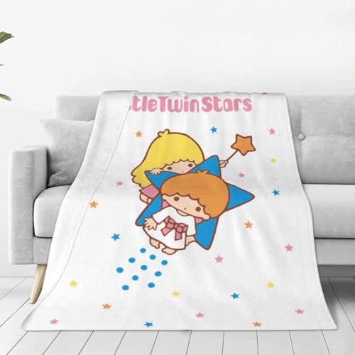 ブランケット リトルツインスターズ フランネル 掛け毛布 毛布 シングル マイクロファイバー 膝掛け 肩掛け ひざ掛け お昼寝ケット 掛け布団 おしゃれ 柔らかく肌触り 洗える 軽量 四季適用 プレゼント 150×200cm