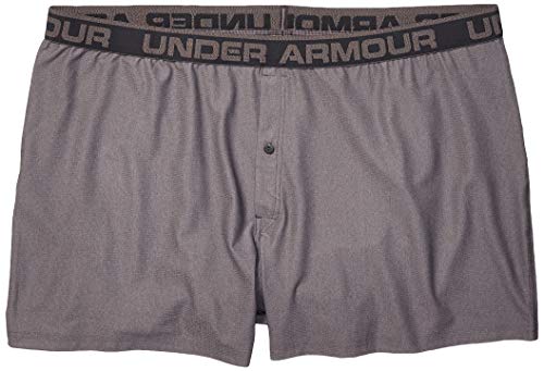 Under Armour Men's Tech Mesh Boxer, Charcoal Medium Heather//Black, 5X-Large