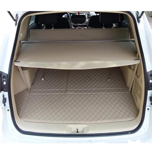 Cubierta de carga premium beige para maletero trasero de Toyota Highlander 2015-2020 3