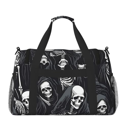 Cool Skeleton Print Daily essentials Large Capacity Hand Carry Bag for Weekend Getaways style Bags2