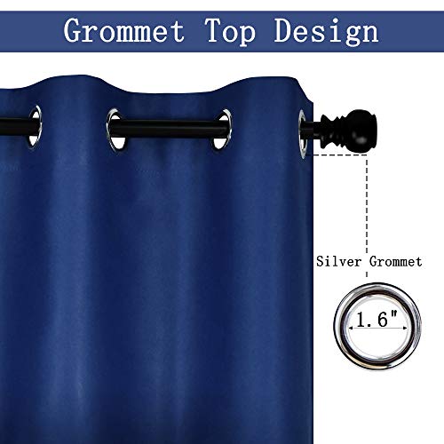 image for DECOVSUN Solid Grommet Top Valance for Kitchen Blackout Curtain Valanc