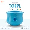 West-Paw-Zogoflex-Toppl-Treat-Dispensing-Dog-Toy-Puzzle--Interactive-Chew-Toys-for-Dogs--Dog-Toy-for-Moderate-Chewers-Fetch-Catch--Holds-Kibble-Treats-X-Large-Aqua-Blue Interactive Dog Toy for Moderate Chewers