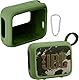 co2CREA Tragetasche Case Silikonhülle kompatibel mit JBL Go 4 tragbarer Bluetooth Lautsprecher,Tragbare ultraleichte Silikon Schutzhülle mit Karabiner (Lautsprecher Nicht enthalten)