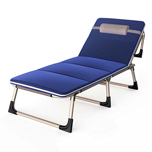 Fauteuil de Jardin Inclinable Gris et Moelleux pour Camping et Voyage
