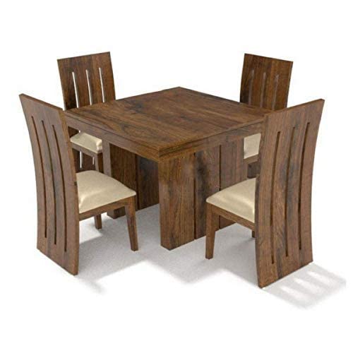 Buy Douceur Furnitures Sheesham Solid Wood Four 4 Seater Dining Table