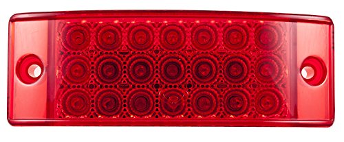 [ALL STAR TRUCK PARTS] Qty 10 - Red 21 LED Side Marker Clearance Stop Turn Tail Brake Lights 2"x6" Rectangle 12V Truck Trailer Camper - Thumbnail 4