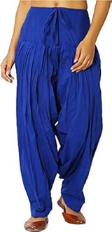 NOBHOB Women's Cotton Plain Patiala Salwar (Size: Free Size, Length: 41 Inches)