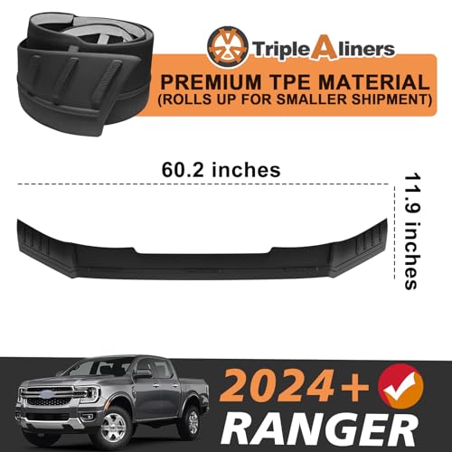 Image of TripleAliners Hood Bug Deflector Protector for 2024 2025 2026 Ford Ranger