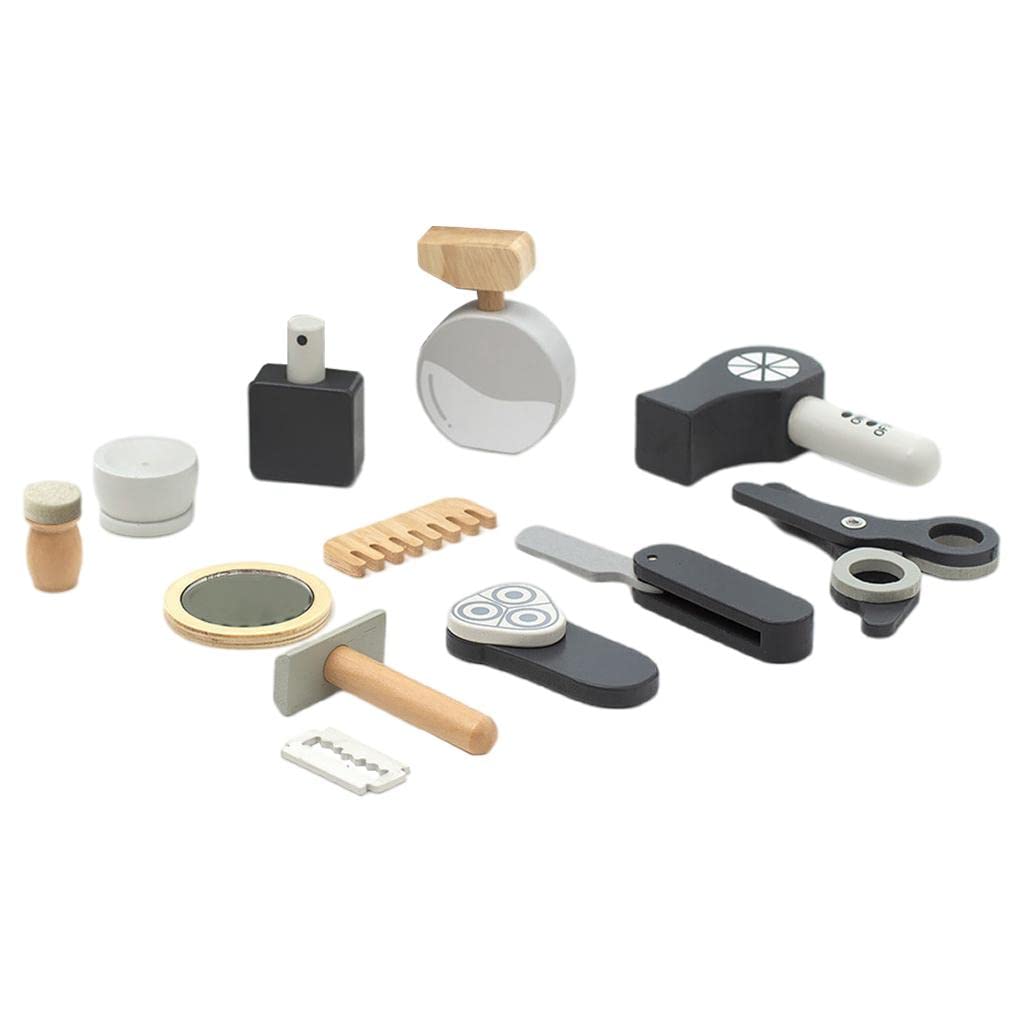11 Pezzi Trucco Finto Bambini Set Accessori Make Up Giocattolo Legno Sicuro Pennelli Specchio Borsa Adatto per Bambine Gioco Creativo Party Regalo, Kit del Make up
